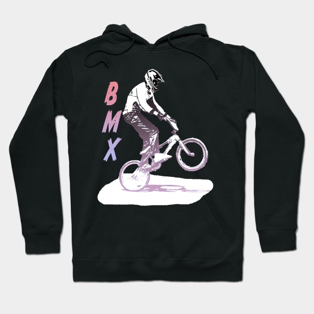 bmx racing Hoodie by rickylabellevie